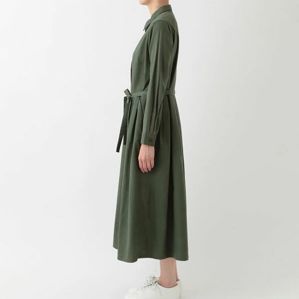 PeopleTree オーガニックコットン シャツワンピース | ピープルツリー オーガニック 秋 冬 春 着回し レディース フェアトレード おしゃれ カジュアル ワンピース シャツワンピ 前開き 羽織り