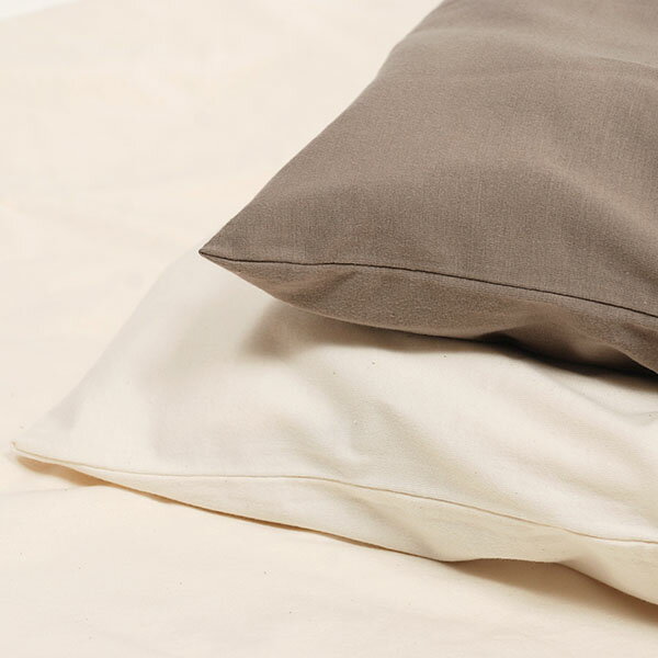 PeopleTree オーガニックコットン 【SLOW ORGANIC】ピローケース | オーガニック コットン 綿 枕カバー ピローケース ピロケース 日本製 綿100 シングル 無地 ナチュラル シンプル ピープルツリー [M便 1/2]