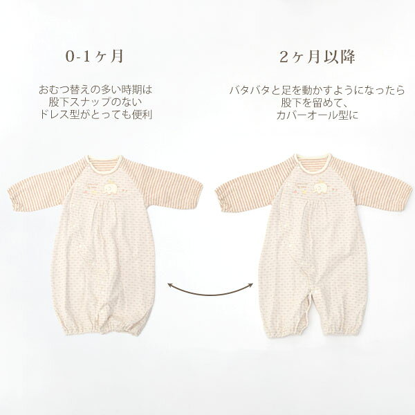 シンクビー オーガニックコットン ベビー 接結ドレスオール | 敏感肌 オーガニック...