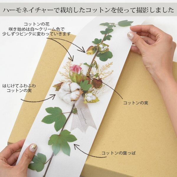 harmonature ギフトラッピング クラフトボックス Black | ラッピング オーガニック コットン 綿 ナチュラル ギフト プレゼント 出産祝い 誕生日 父の日 母の日 ボックス 箱 贈り物 お礼 黒 グレー