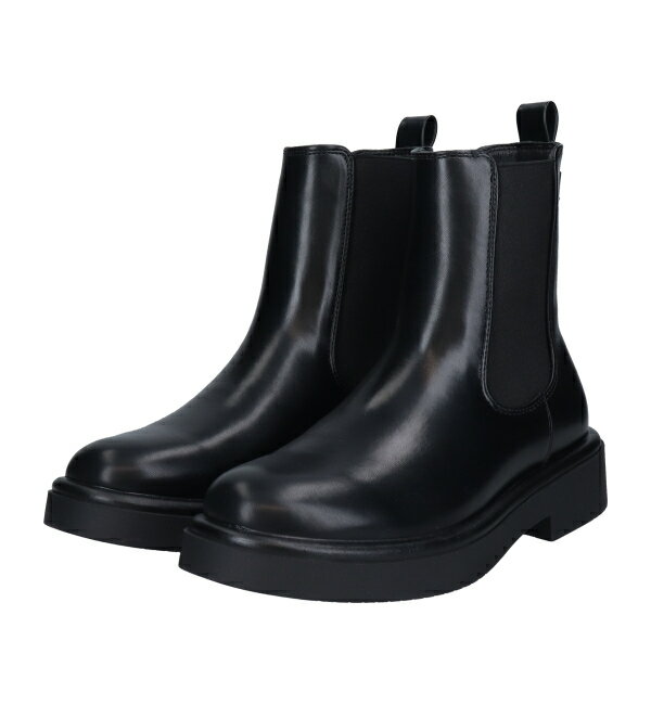 Round About プルストラップサイドゴアショートブーツ