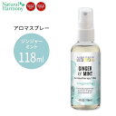 アロマミストのギフト オーラカシア アロマテラピーミスト ジンジャー＆ミント 118ml(4floz) Aura Cacia Aromatherapy Mist Ginger &amp; Mint 精油 アロマミスト