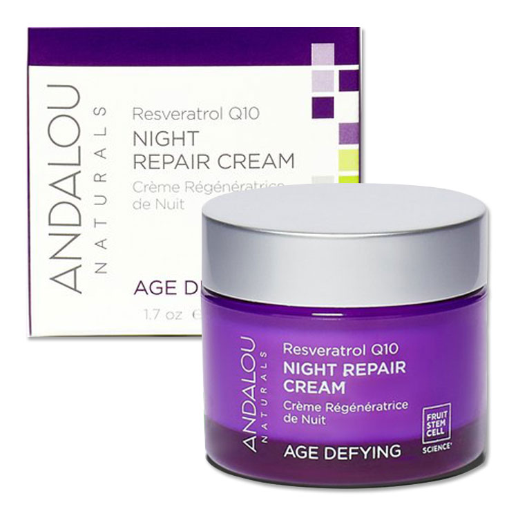 アンダルー ナチュラルズ レスベラトロール Q10 ナイトリペアクリーム 50ml ANDALOU Resveratrol Q10 Night Repair Cream