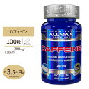 カフェイン 200mg 100粒 Allmax(オールマックス) 送料無料