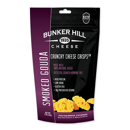 クランチーチーズクリスプ スモーク・ゴーダ 57g（2oz） Bunker Hill (バンカーヒル)