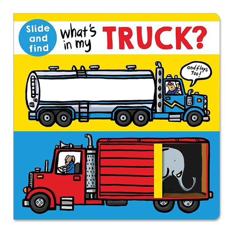 【洋書】トラックの中には何があるのかな？めくってさがそう ロジャー プリディ What 039 s in my Truck？: A slide and find book Roger Priddy 絵本