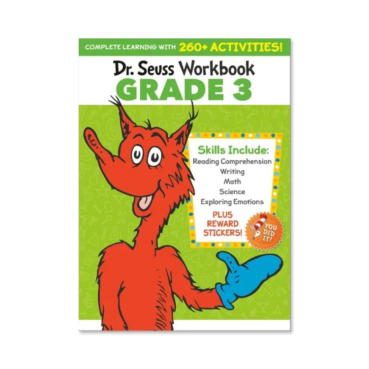 【洋書】ドクター・スース ワークブック グレード 3 [ドクター・スース] Dr. Seuss Workbook Grade 3 [Dr. Seuss] 語学 語彙 スペル 読解 作文 算数 かけ算 科学 SEL