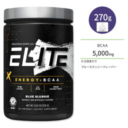 ボディビルディングドットコム エリート エナジー + BCAA ブルースラッシー 270g (9.52oz) 約30回分 BODYBUILDING.COM ELITE ENERGY + BCAA 必須アミノ酸 サプリメント 粉末