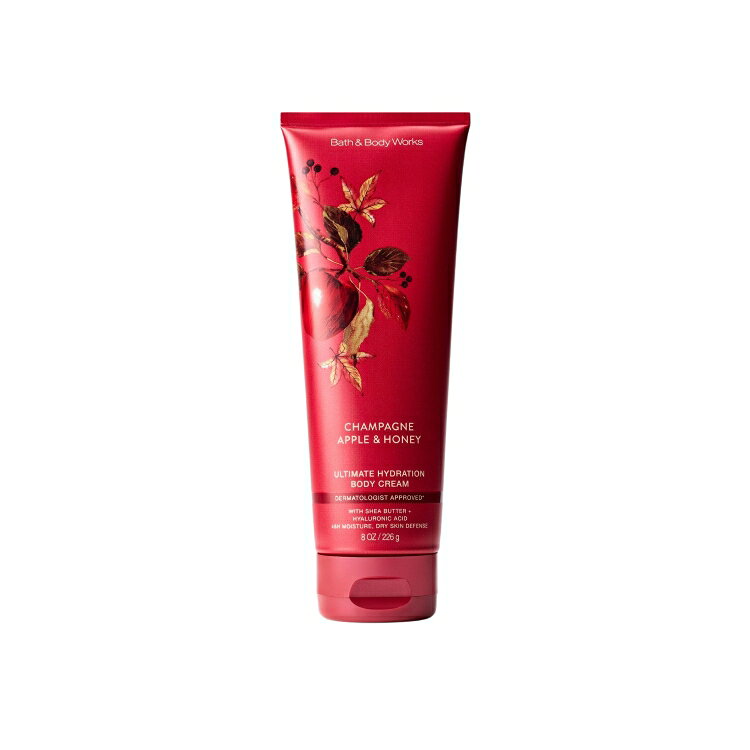 バス＆ボディワークス シャンパン アップル＆ハニー アルティメット ハイドレーション ボディクリーム 約226g Bath & Body Works Champagne Apple & Honey Ultimate Hydration Body Cream 8 oz / 226 g 【お取り寄せ商品】