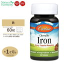 Carlson 鉄 30mg 60粒 ストロベリー風味 チュアブル Carlson Labs カールソンラボ Iron アイロン サプリメント