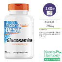 ドクターズベスト グルコサミン 750mg 180粒 カプセル Doctor's Best Glucosamine Sulfate サプリメント ジョイントサポート ジョイントヘルス 関節 節々 アミノ糖