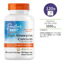 ドクターズベスト 高吸収クルクミン 500mg 120粒 カプセル Doctor 039 s Best High Absorption Curcumin サプリメント ターメリック ウコン ポリフェノール ヘルスケア ピペリン クルクミノイド バイオペリン