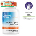 ドクターズベスト アルファリポ酸600 600mg 180粒 ベジカプセル Doctor's Best Alpha-Lipoic Acid 600 サプリメント α-リポ酸 健康 美容 ダイエットサポート チオクト酸 補酵素 エイジングケア