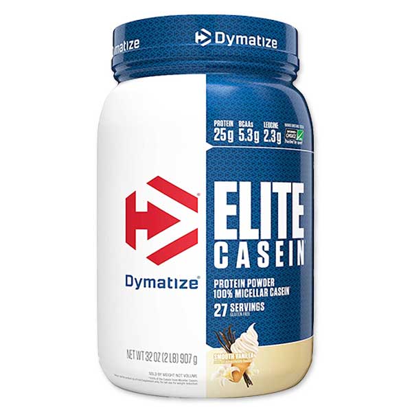 ダイマタイズ エリート カゼインプロテイン スムースバニラ味 2lb 907g 約27回分 Dymatize Elite Casein Vanilla Smooth カゼインプロテイン 筋トレ トレーニング