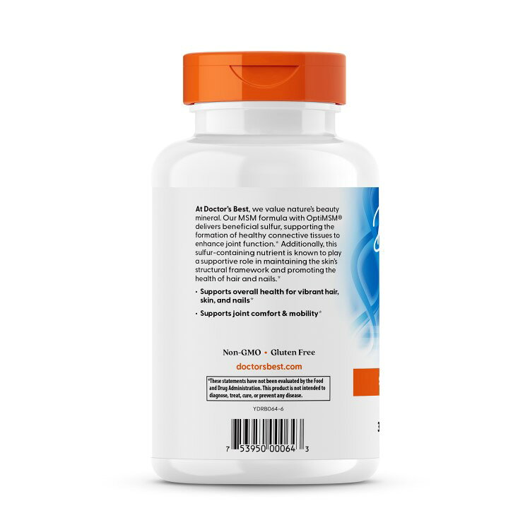 MSM 1000mg 180粒 サプリメント サプリ 有機硫黄 Doctor's BEST（ドクターズベスト） MSM with OptiMSM 1000mg 180caps カプセル 健康サプリメント 栄養補助食品 海外 アメリカ harmony-10029061 米国サプリ直販のNatural Harmony サンプル画像3