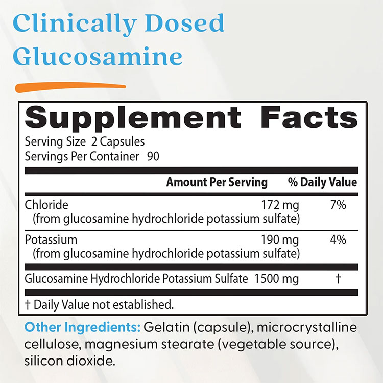 ドクターズベスト グルコサミン 750mg 180粒 カプセル Doctor's Best Glucosamine Sulfate サプリメント ジョイントサポート ジョイントヘルス 関節 節々 アミノ糖 健康サプリメント 栄養補助食品 海外 アメリカ harmony-10054747 米国サプリ直販のNatural Harmony サンプル画像3