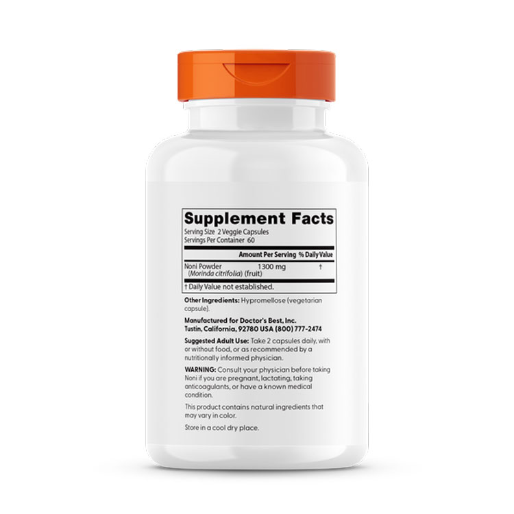 [甘いものが好きな方に]濃縮ノニ 650mg 120粒 Doctor's BEST（ドクターズベスト） Best Noni Concentrate（650mg）120vc 健康サプリメント 栄養補助食品 海外 アメリカ harmony-10029054 米国サプリ直販のNatural Harmony サンプル画像2