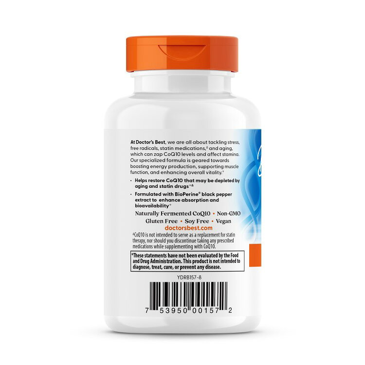 [エイジングケアの定番！]高吸収 コエンザイムQ10 CoQ10 400mg 60粒 Doctor's BEST（ドクターズベスト） High Absorption CoQ10 (400mg) 60Vcap 健康サプリメント 栄養補助食品 海外 アメリカ harmony-10029069 米国サプリ直販のNatural Harmony サンプル画像3