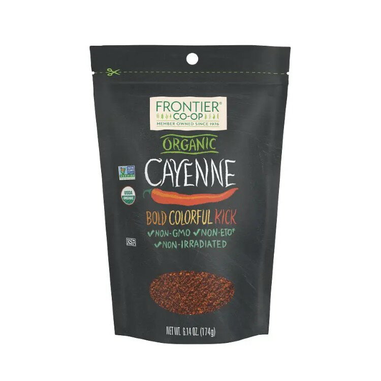 フロンティアコープ カイエンパウダー オーガニック 174g Frontier Co-op Cayenne, Ground, Organic 6...