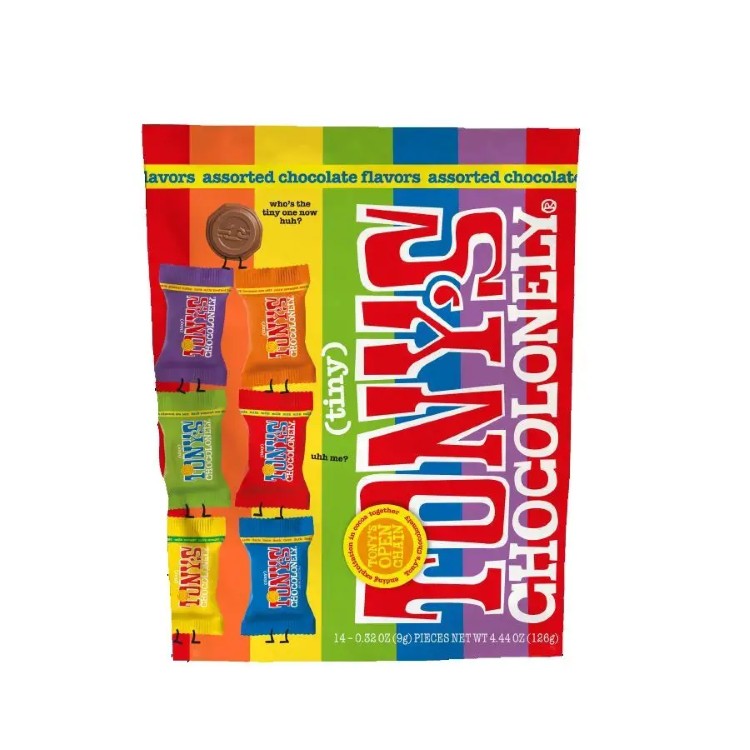 トニーズチョコロンリー タイニートニーズ ミックスフレーバー パウチ 126g Tony's Chocolonely Tiny Tony's Mixed Flavor Pouch 4.44 oz. 【お取り寄せ商品】