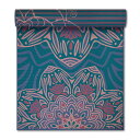 KCA v~A vg o[Vu K}bg Ő̗q 6mmyGaiam Premium Print Reversible Yoga Mat, Jade Salutation 6mmz~ 