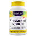【ポイントUP 7/18~28】ヘルシーオリジンズ ビタミンD3 MCTオイル配合 5,000 IU (120ソフトジェル) Healthy Origins Vitamin D3 Gels 5,000 IU (MCT Oil) 120 Gels 【お取り寄せ商品】【合わせて買いたい】
