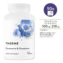 商品説明 ●Thorne (ソーン)は豊富な科学的エビデンスに裏付けられた高機能サプリメントの開発・製造・販売までを一貫して行っている企業。「人々がより幸せで健康的な生活を築けるように」という理念のもと、あらゆる年齢とライフステージに対応した製品を提供しています。また人間の健康分野を革新するというビジョンを共有する他企業や団体とアライアンス。日本企業ともタッグを組んで研究を続けています♪ ●グルコサミンは関節内でクッションのような働きをしている軟骨の構成成分の一つ。体内でも生成されますが、年齢と共に生産量が減少。 ●コンドロイチンは主にサメ軟骨から抽出される多糖類の一種。水分を吸収し体を若々しく保つ役割があり、ヒトの体内でも生成されますが、グルコサミン同様に加齢と共に生成能力が低下。 ●軟骨をつくる材料になるグルコサミンと保水力の高いコンドロイチンを同時に摂ると相乗効果で、それぞれのもつ力がより大きくup♪ ●1粒にグルコサミン500mg、コンドロイチン250mを含有！食事だけでは補いづらい成分を手軽に補給してジョイントサポート！ ●外出や階段の昇り降りがおっくうになってきた方、年齢を重ねても自分の足で元気に歩き続けたい方、しなやかに動ける体をサポートしたい方にオススメ◎ ※グルテンフリー / 乳製品不使用 / ソイフリー 足腰が気になる方に！グルコサミンはこちら ソーンの商品をもっと見る 消費期限・使用期限の確認はこちら 内容量 / 形状 90粒 / カプセル 成分内容 詳細は画像をご確認ください アレルギー情報: 甲殻類（カニ、エビ） ※製造工程などでアレルギー物質が混入してしまうことがあります。※詳しくはメーカーサイトをご覧ください。 飲み方 食品として1日1〜3粒を目安にお召し上がりください。 ※詳細は商品ラベルもしくはメーカーサイトをご確認ください。 メーカー Thorne (ソーン) ・成人を対象とした商品です。 ・次に該当する方は摂取前に医師にご相談ください。 　- 妊娠・授乳中 　- 医師による治療・投薬を受けている ・本製品は、不正開封防止されています。未開封の場合のみご使用ください。 ・高温多湿、直射日光を避けて室温で保管してください。 ・お子様の手の届かない場所で保管してください。 ・メーカーによりデザイン、成分内容等に変更がある場合がございます。 ・製品ご購入前、ご使用前に必ずこちらの注意事項をご確認ください。 Glucosamine &amp; Chondroitin 90 Capsules 生産国: アメリカ 区分: 食品 広告文責: &#x3231; REAL MADE 050-3138-5220 配送元: CMG Premium Foods, Inc. Thorne THORNE ソーン そーん サプリメント さぷりめんと 健康 けんこう へるしー ヘルシー ヘルス ヘルスケア へるすけあ supplement health 生活習慣 栄養 栄養補助 栄養補助食品 毎日 まいにち ぐるこさみん こんどろいちん グルコサミン硫酸 コンドロイチン硫酸 ジョイントケア ジョイントサポート エイジングケア スポーツ 運動 うんどう アクティブ あくてぃぶ しなやか 元気 げんき あし こし スムーズ 目 肌 髪 爪 健骨