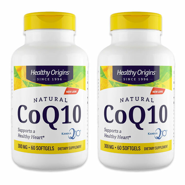 2個セット ヘルシーオリジンズ コエンザイムQ10 300mg 60粒 Healthy Origins CoQ10