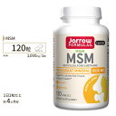 【在庫限り】ジャローフォーミュラズ MSM 1000mg タブレット 120粒 Jarrow Formulas M.S.M 120 Tablets サプリメント サプリ 健康サポート メチルスルフォニルメタン 有機硫黄 ミネラル 関節 節々