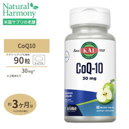 コエンザイムQ10 アクティブメルト（チュアブル） グリーンアップル 30mg 90粒 KAL（カル）エイジング 老化 美容 燃焼