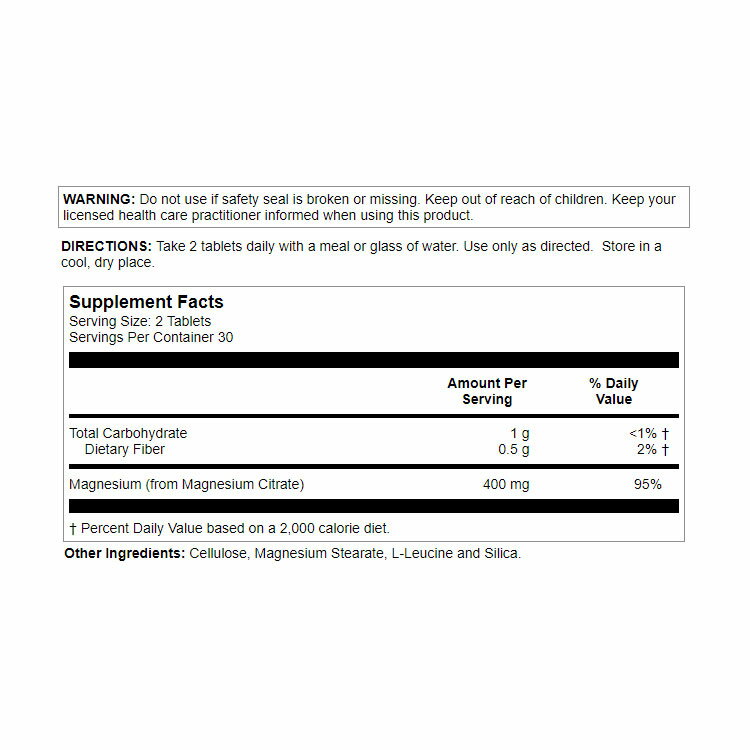 カル クエン酸マグネシウム 400mg 60粒 タブレット KAL Magnesium Citrate 60 Tablets サプリ マグネシウム ミネラル ヘルスケア 体づくり 健康サポート ボーンヘルス 健骨サポート 3