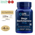 Life Extension メガベンフォチアミン サプリメント 250mg 120粒 ベジタリアンカプセル ライフエクステンション Mega Benfotiamine