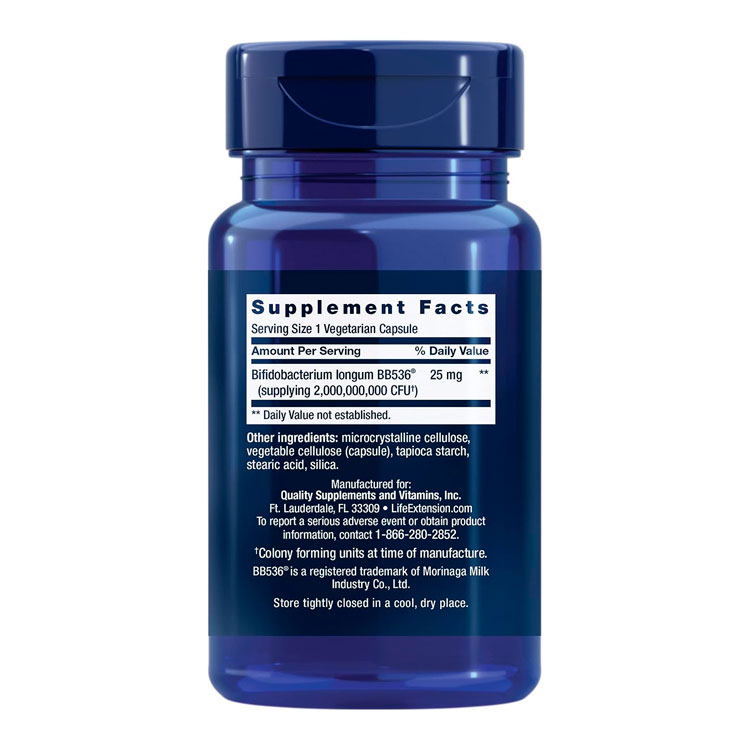 ライフエクステンション ビフィドGIバランス 25mg サプリメント ベジタリアンカプ...