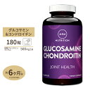 楽天米国サプリ直販のNatural Harmonyグルコサミン コンドロイチン 1500mg / 1200mg 180粒 MRM （エムアールエム） ズキズキ 鈍痛 階段 ウォーキング 陸上