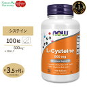 ナウフーズ L-システイン サプリメント 500mg 100粒 NOW Foods L-Cysteine 紫外線 美容 アミノ酸 約30～100日分 単品…