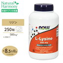 L-リジン 500mg 250粒 NOW Foods(ナウフーズ)