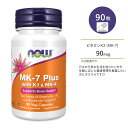 【最大1000円OFFクーポン】ナウフーズ MK-7プラス ビタミンK1&MK-4 90粒 ベジカプセル NOW Foods MK-7Plus VitaminK1&K-4 90Vcaps カルシウム ビタミン 健骨サポート