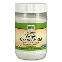 NOW Foods オーガニックバージン ココナッツオイル 355ml ナウフーズ ORGANIC COCONUT OIL VIRGIN 12FL. OZ.