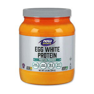 エッグホワイトプロテイン（卵白プロテイン） 544g NOW Foods(ナウフーズ) タンパク質 女性 ダイエット