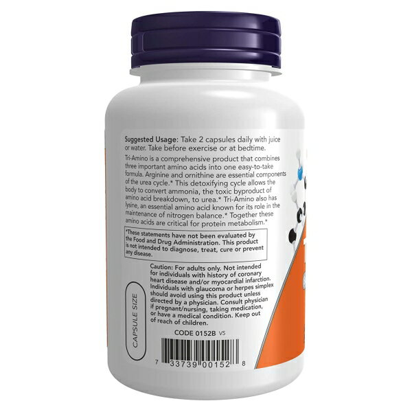 [�Х�󥹤��ɤ����ߥλ�����]�ȥꥢ�ߥ� (L-���륮�˥� L-����˥��� L-�ꥸ��) 120γ NOW Foods(�ʥ��ա���) Tri-Amino 120caps ���ץ��� �򹯥��ץ���� ����������� ���� ����ꥫ