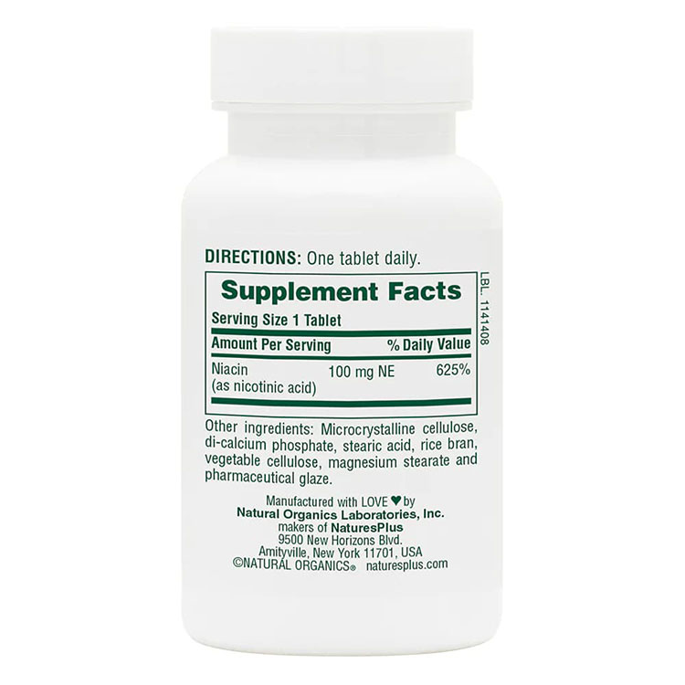 【今だけ半額】[パワフルに過ごしたい方に!]ネイチャーズプラス ナイアシン 100mg タブレット 90粒 NaturesPlus Niacin Tablets ビタミンB サプリメント サプリ 健康サプリメント 栄養補助食品 海外 アメリカ harmony-10052869 米国サプリ直販のNatural Harmony サンプル画像3
