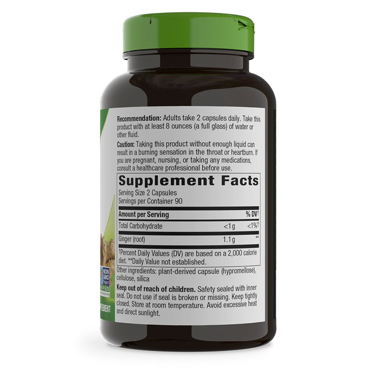[健康なめぐりをサポート]ネイチャーズウェイ ジンジャールート 1100mg(2粒あたり) 180粒 Nature's Way[お得サイズ] Ginger Root 550mg 180cp 健康サプリメント 栄養補助食品 海外 アメリカ harmony-10034013 米国サプリ直販のNatural Harmony サンプル画像3
