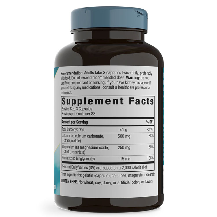 ネイチャーズウェイ カルシウム マグネシウム&亜鉛 250粒 カプセル Nature's Way Calcium-Magnesium-Zinc サプリメント 必須ミネラル 健骨サポート 健康サプリメント 栄養補助食品 海外 アメリカ【お取り寄せ商品】【合わせて買いたい】 harmony-10055264 米国サプリ直販のNatural Harmony サンプル画像3