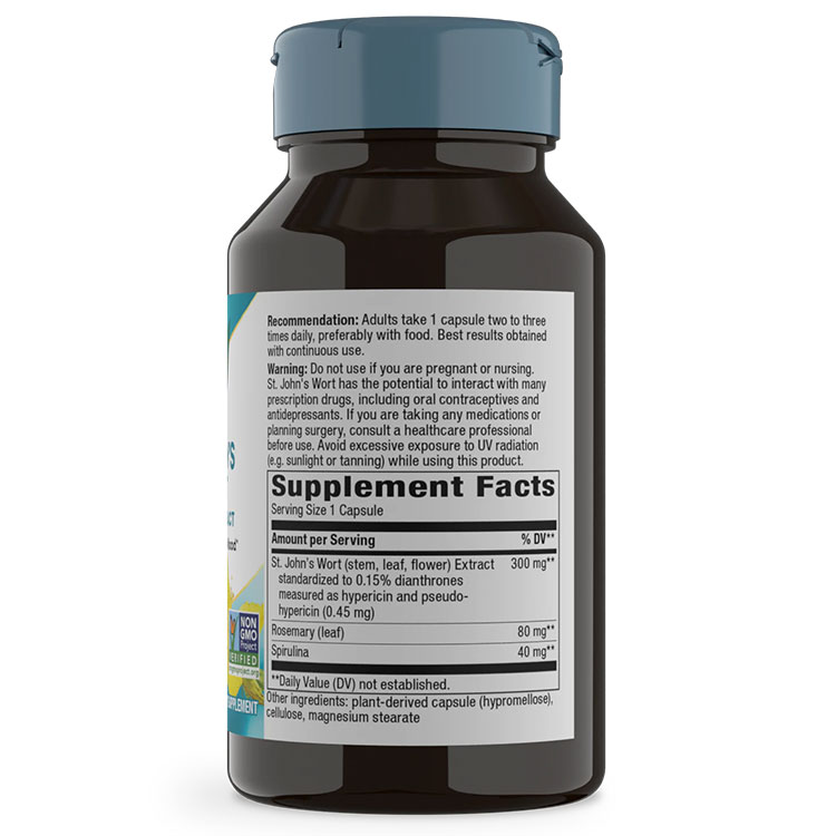 米国サプリ直販のNatural Harmonyの[ポジティブな毎日のために♪]Nature's Way セントジョーンズワートエキス 300mg 90粒 ビーガンカプセル ネイチャーズウェイ St. John's Wort 90Vegan Capsules【お取り寄せ商品】【合わせて買いたい】｜アングル2