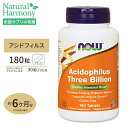 アシドフィルス乳酸菌 30億 180粒 NOW Foods(ナウフーズ)