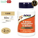 【プロバスケチーム愛用】ナウフーズ アシドフィルス＋ビフィズス 80億 120粒 NOW Foods 8 Billion Acidophilus & Bifidus Veg Capsules 乳酸菌 プロバイオティクス