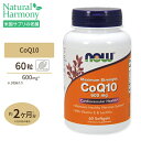 NOW Foods コエンザイムQ10 600mg 60粒 ソ