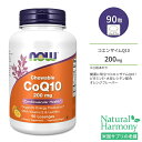 ナウフーズ コエンザイムQ10 200mg ビタミンE 90粒 トローチ オレンジフレーバー NOW Foods CoQ10 200mg & VIT E 90 LOZ サプリメント コエンザイム 補酵素 ビタミン エイジングケア