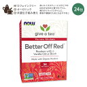 ナウフーズ ベターオフレッド ルイボスティー ティーバッグ 24個 NOW Foods BETTER OFF RED TEA BAGS 有機ルイボス製 ノンカフェイン