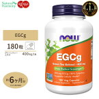 ナウフーズ EGCg 緑茶エキス 400mg 180粒 ベジタブルカプセル NOW Foods緑茶 カテキン ポリフェノール